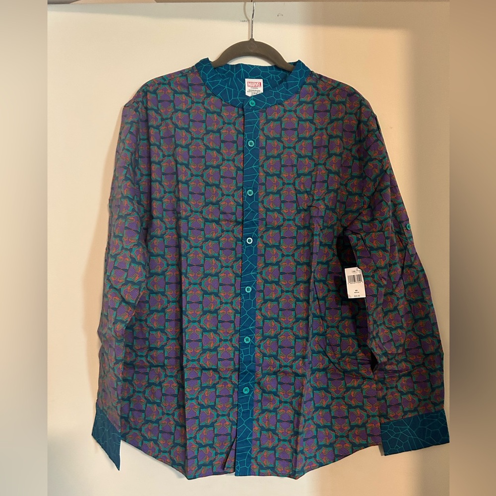 Marvel Black Panther Button Up Shirt